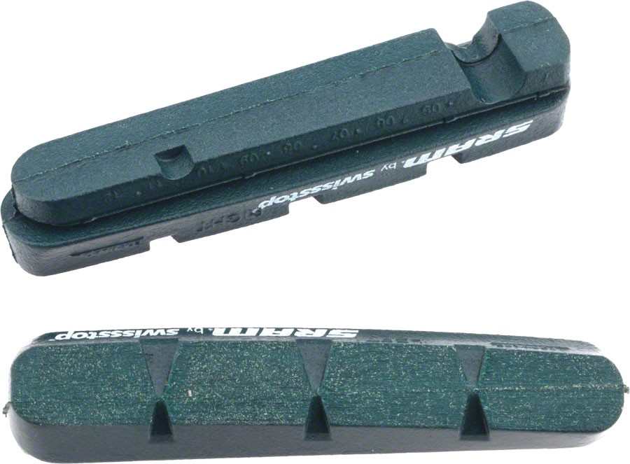 Вставки дорожных тормозных колодок SRAM черного цвета для легкосплавных дисков от SwissStop Pair 4290₽