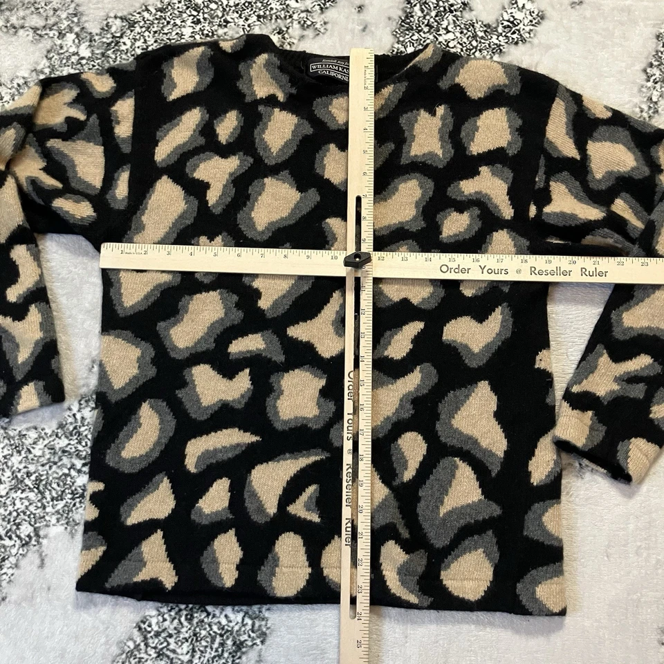 Suéter De Colección Randall Roy William Kasper Cachemira Pura Para Mujer Talla L Estampado Foto 2 de 4