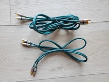 2 WireWorld Terra 3 RCA Interconnect Cables Audiophile 5FT and 3FT