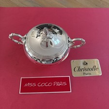 Christofle Art Nouveau Silver Metal Sugar Bowl, Excellent Condition, 15CM