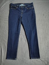 Michael Kors Izzy Cropped Skinny Women's Jeans Dark Blue Size 8