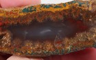 Morocco Kerrouchen Seam Agate 14.2 oz lapidary faced rough Lot C3 — photo 9