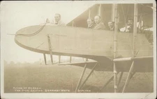 HENDON LONDON PIONEER AVIATION Grahame White Biplane Antique RPPC