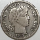 1913-P Barber Dime - Better Grade (Lot#1)