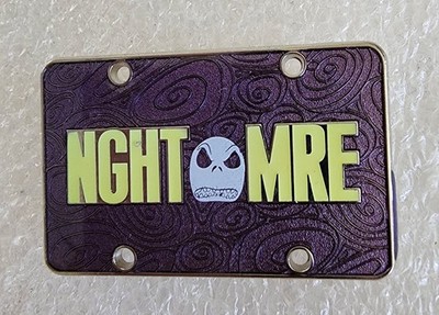   DISNEY DLR~GEAR UP FOR ADVENTURE~LICENSE PIATE~''NGHT MRE'' PIN ~FREE SHIPPING!