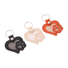 3 PCS Cat Memorial Keychain Pet Hair Keepsake Bag Decoration Pendant
