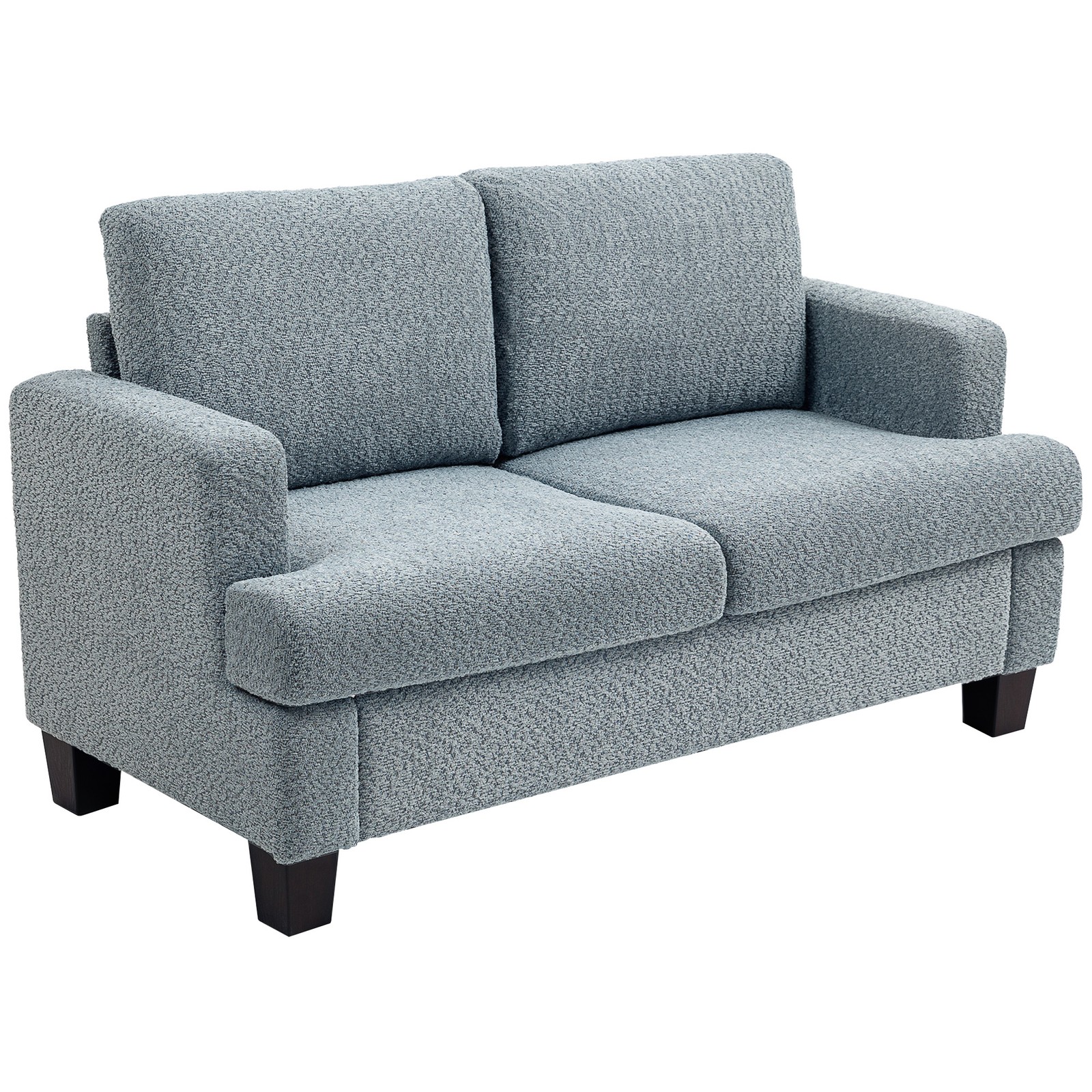 Two-Seater Chenille Sofa - Light Grey