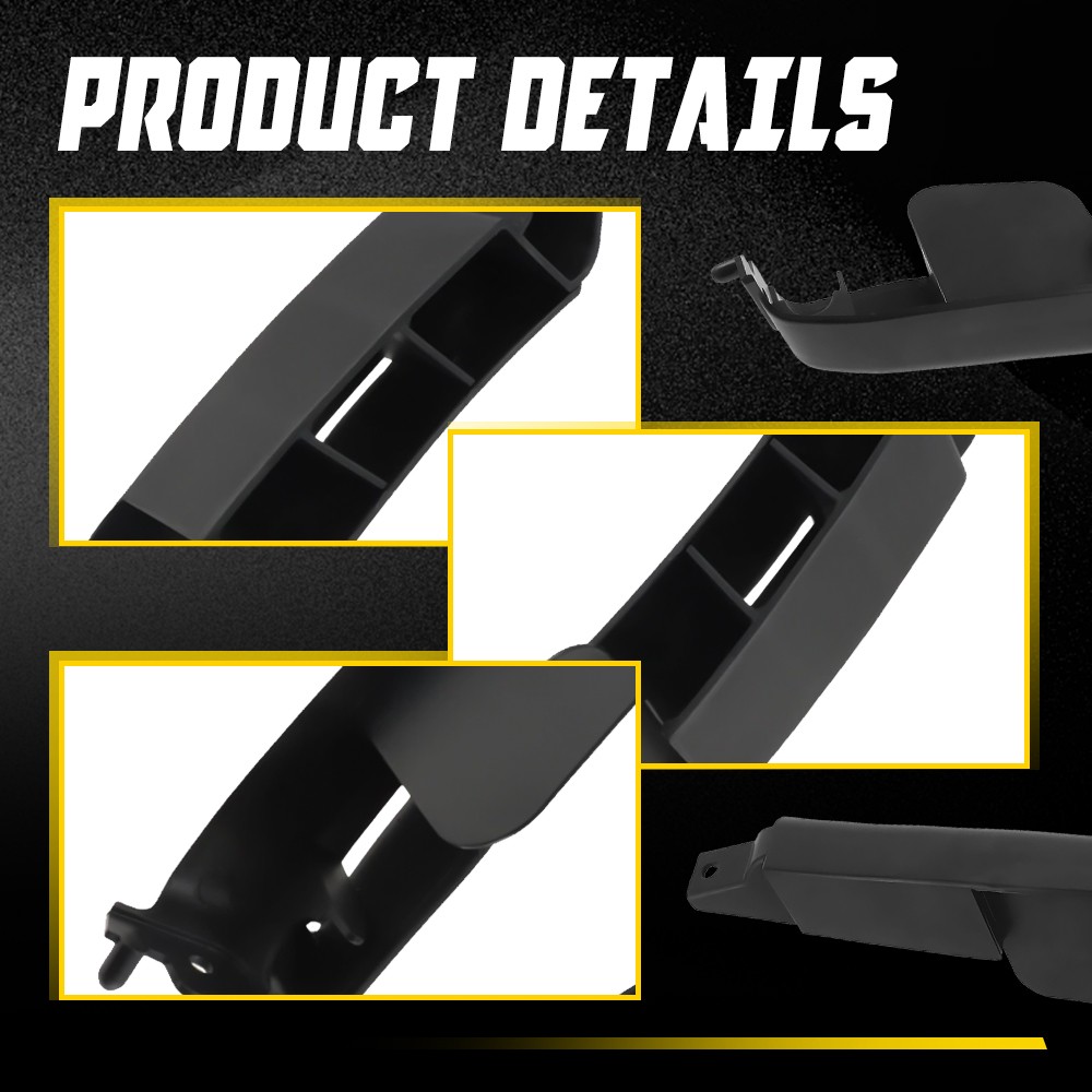 Focus-Decoration Front Lower Bumper Reinforcement Cover For 2013-2022 Ram 1500 – Black Plastic 68104942AD