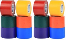 Rainbow Colored Duct Tape 12 Pack,15 Yards x 2 Inch Heavy Duty Rainbow