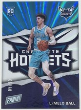 LaMelo Ball 2021 Panini Father’s Day Rookie Card RC #RC3 SP Rainbow Spokes 05/99