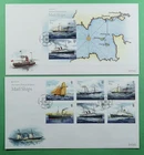 DR WHO 2020 GB JERSEY 2 FDC MAIL SHIP COMBO S/S EUROPA M83664