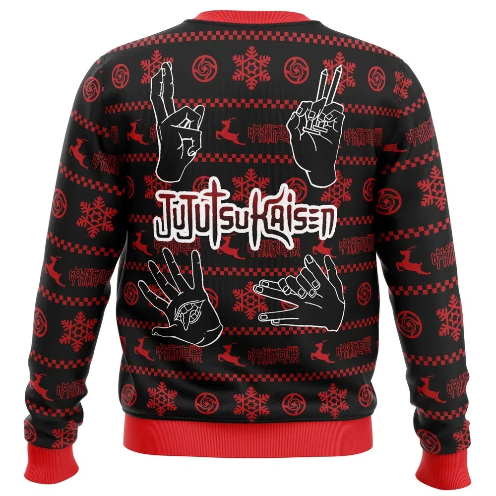 Jujutsu Satoru Tokyo Metropolitan Christmas Ugly Sweater