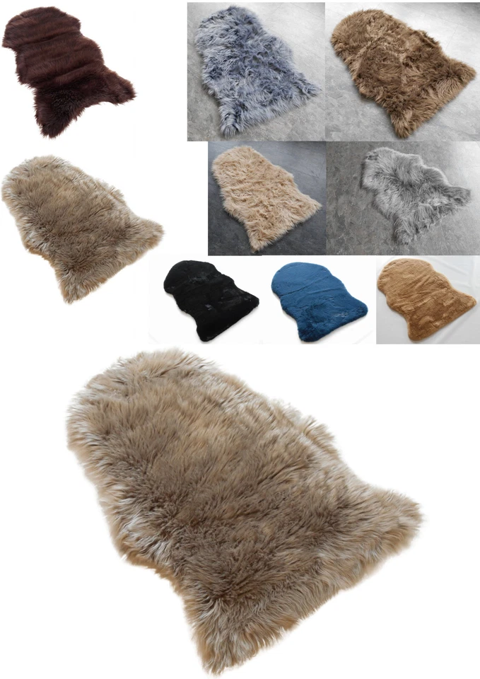 MB WARENHANDEL24 Pelliccia di pecora pelliccia di agnello tappeto imitazione pelliccia sintetica scendiletto pecora 60x90 50x90