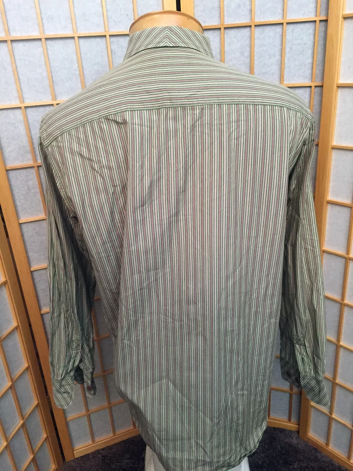 Camisa de vestir Indigo Palms Tommy Bahama manga larga algodón con botones para hombre talla M Foto 4 de 4