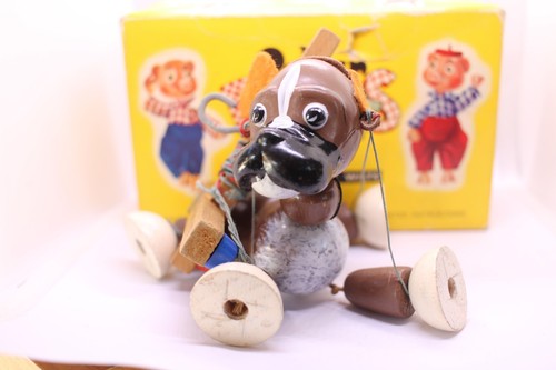 Vintage Bull Dog Marionette Pelham Puppets with Box Great Condition No Tangles - Picture 2 of 6