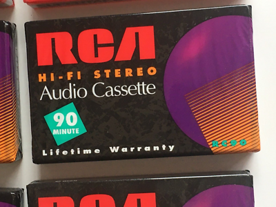 Lot of 6 Audio Cassette Tapes RCA and Supertape 90 Minutes