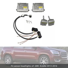 2x Xenon Ballast Hid D3s Light Bulb Wire Kit Control Unit Fit Gmc Acadia 13-16