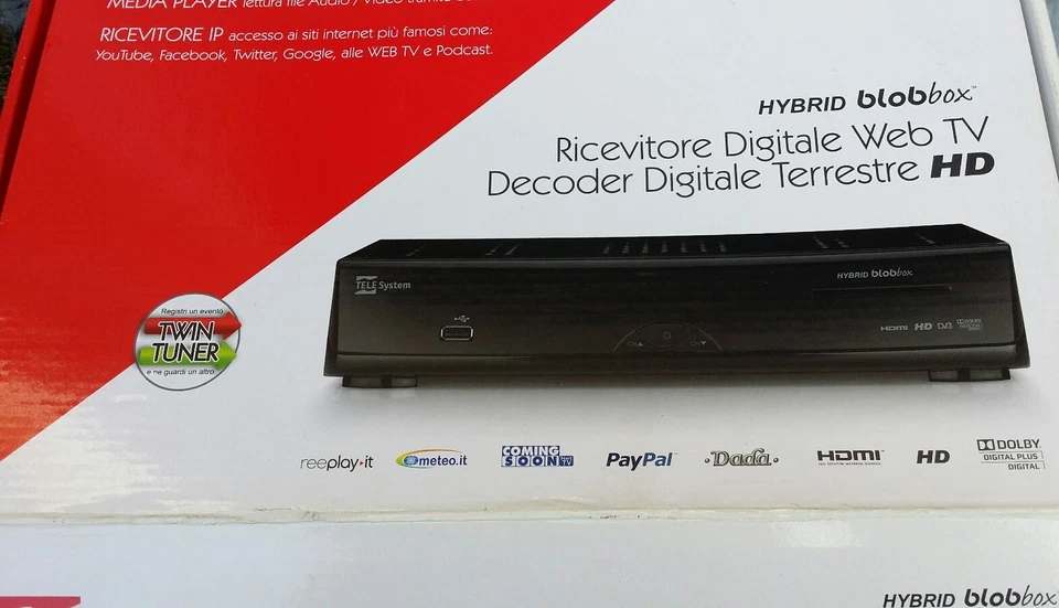 DIGITALE TERRESTRE TeleSystem HIBRID BLOBbox RecPlay