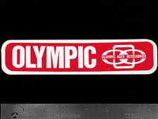 Olympic Auto Accessories - Original Vintage 1970s Racing Decalsticker Olympic Auto Accessories - Original Vintage 1970s Racing Decalsticker