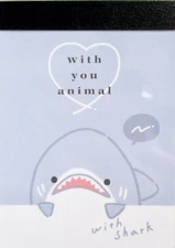 Kamio With You Animal (With Shark) Mini Memo Pad~KAWAII!!