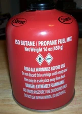 STERNO BUTANE/PROPANE MIX FOR PORTABLE STOVE/CAMPING -- 16 OZ NEW