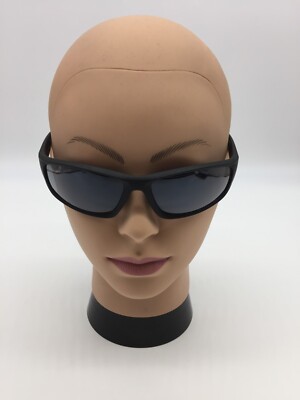 Foster Grant AH0721 Fast Lane Wrap Matte Black Sunglasses Grey
