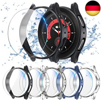 Neitra [5+5Stück] Samsung Galaxy Watch 5 Pro Schutzhülle + Displayschutzfolie 4