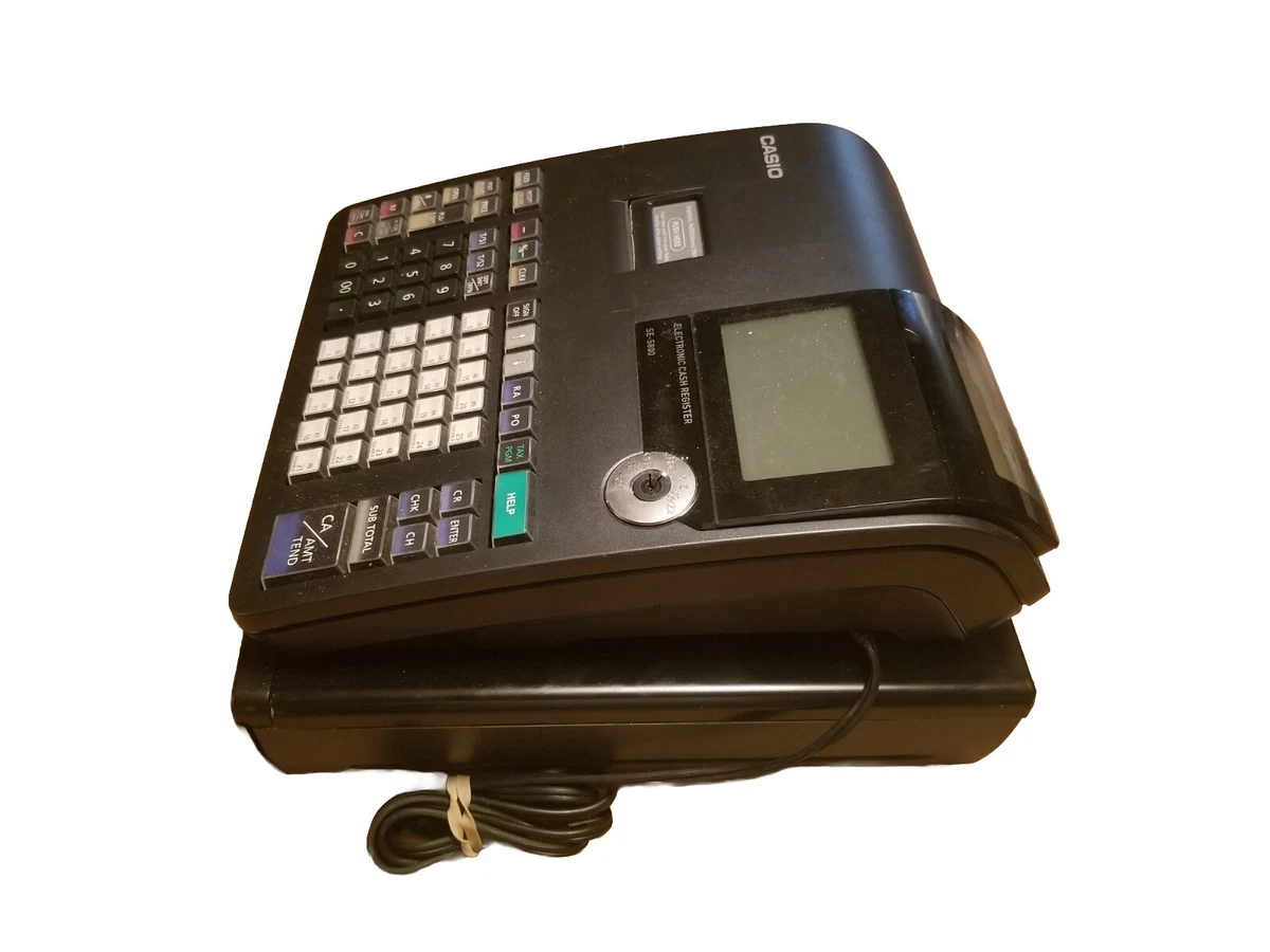 Casio SE S800 Electronic Cash Register Cash Handling Money