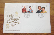 ISLE OF MAN 1986 The Royal Birthdays Queen Elizabeth II & Prince Philip  FDC