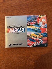 Bill Elliot&rsquo;s  NASCAR Challenge Nintendo NES Video Game With Manual - Tested