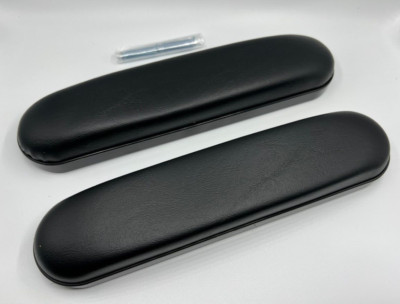 Black Vinyl Desk Length Wheelchair Armrests AR011P - Pair