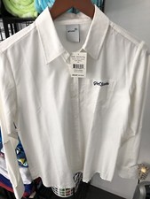 Ladies Girl Scout White Twill Long Sleeve Shirt Sz 6/8