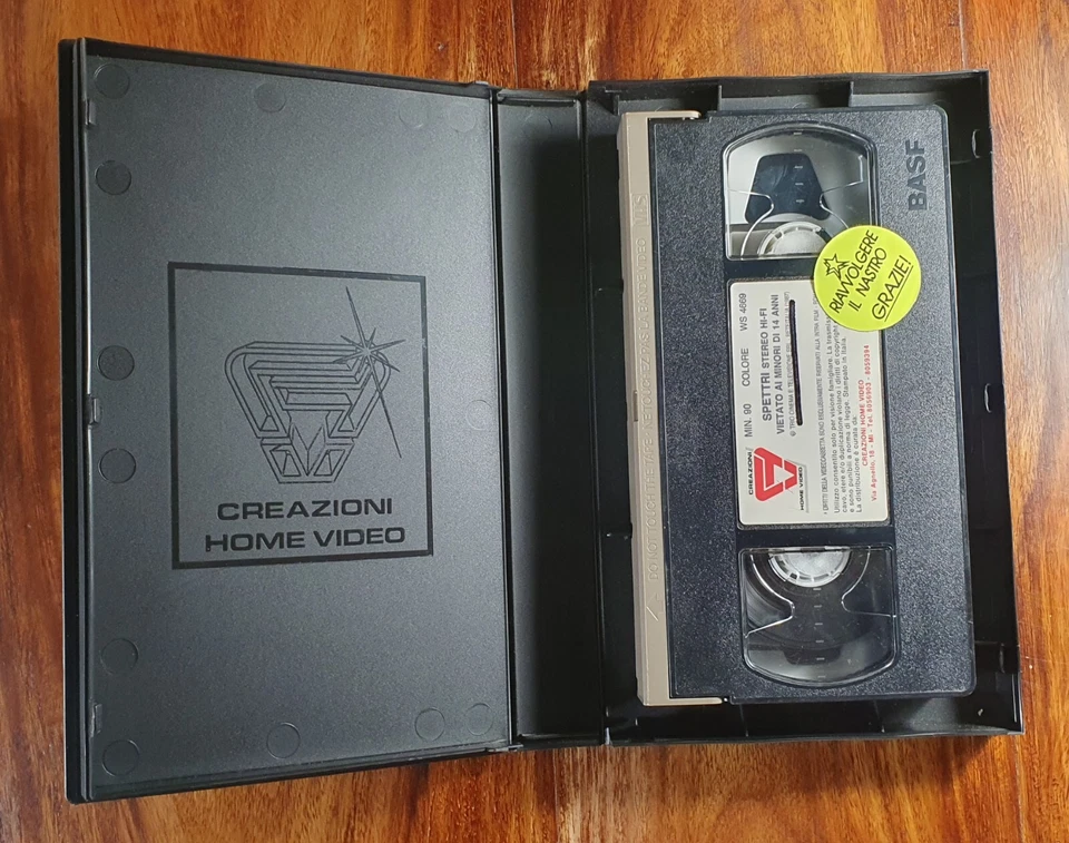 VHS SPETTRI (Creazioni Home Video 87/88) Italian horror Avallone Pleasence - Immagine 4 di 4