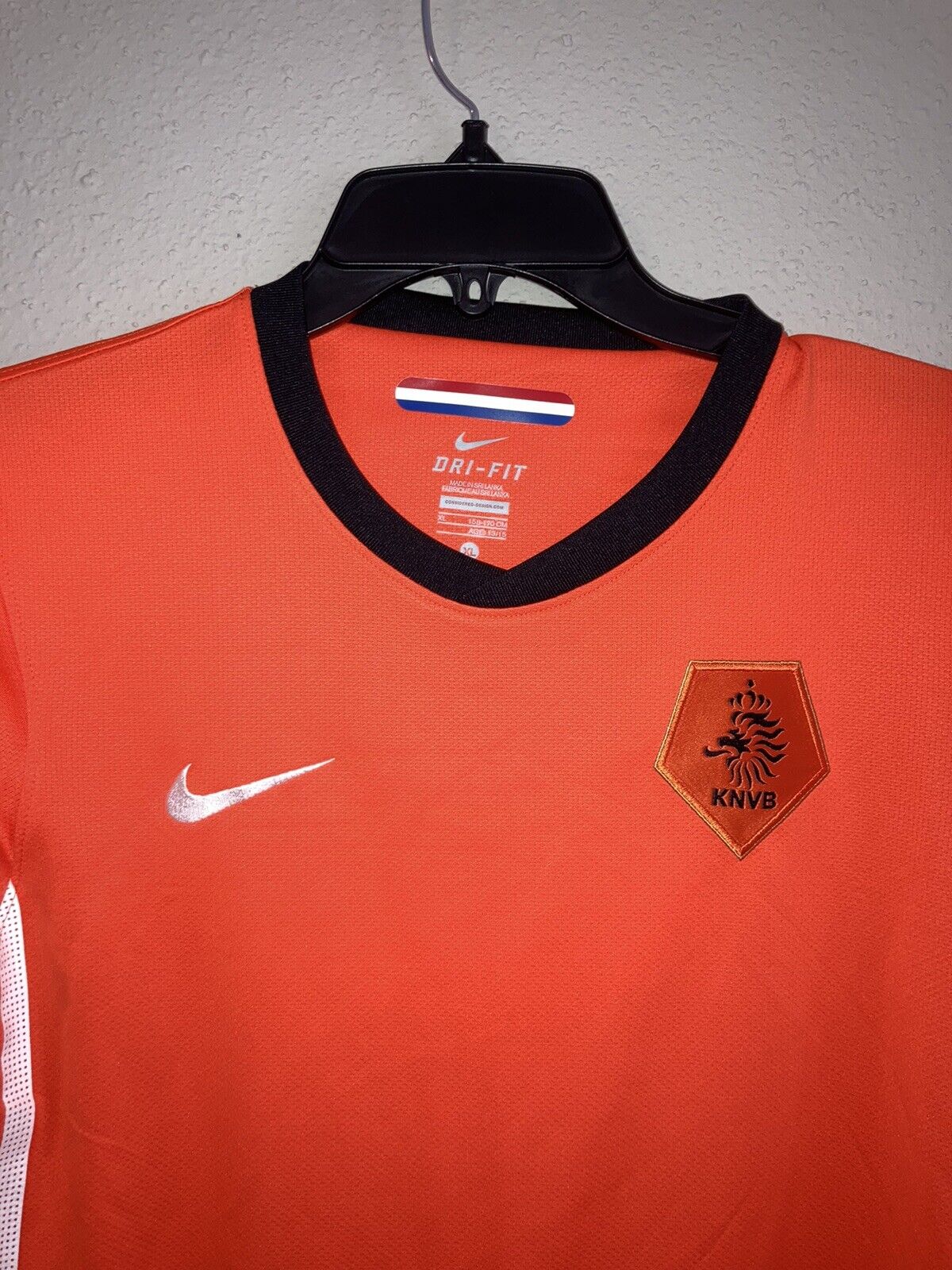 KNVB Nederlands Authentic Nike Dri-Fit Men's Soccer Jersey Size XXL