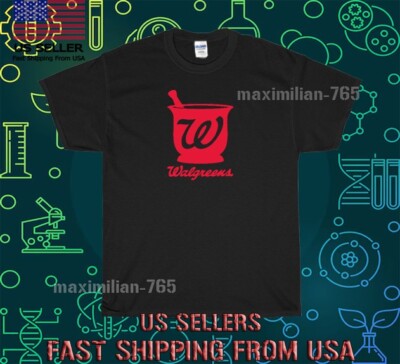 NEW SHIRT WALGREENS PHARMACY HEALTH DRUG RACING LOGO T-SHIRT SIZE FUNNY S-5XL