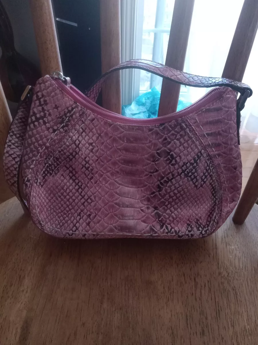 Liz Claiborne shoulder bag faux snakeskin handbag purse