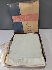 Vintage Noblecraft All Wool Blanket 72 x 90 Never Used