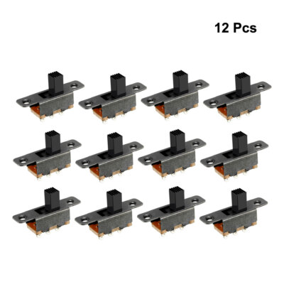 Uxcell 30-Pack 5mm Vertical Slide Switch – SPDT 3-Terminal Latching Toggle Switch For PCB Panel Mount, Audio/Video Projects & Dimmer Controls (10.5 X 5.6 X 5mm)