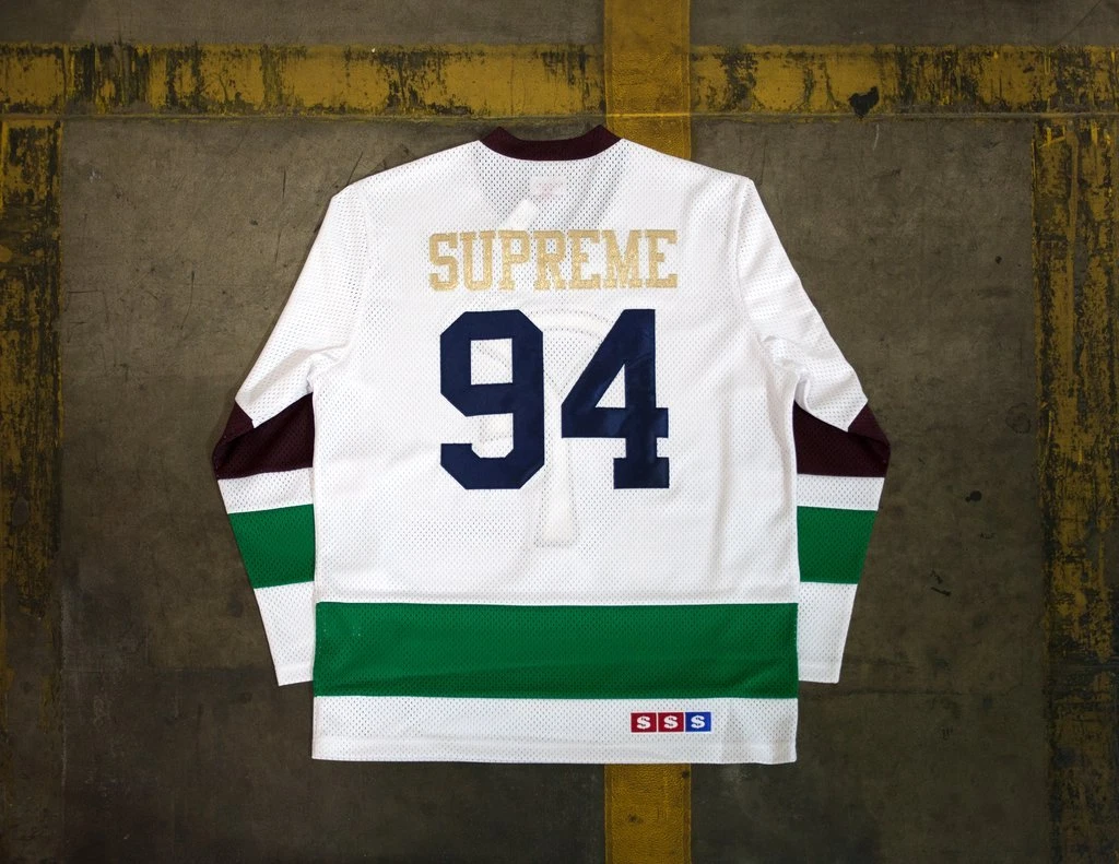 Supreme Ankh Hockey Jersey - NWT - White - Sz. L - Hypebeast - NYC - Mighty Duck