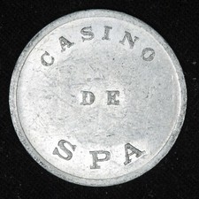 Jeton - Casino De SPA, Belgium - 2 Francs