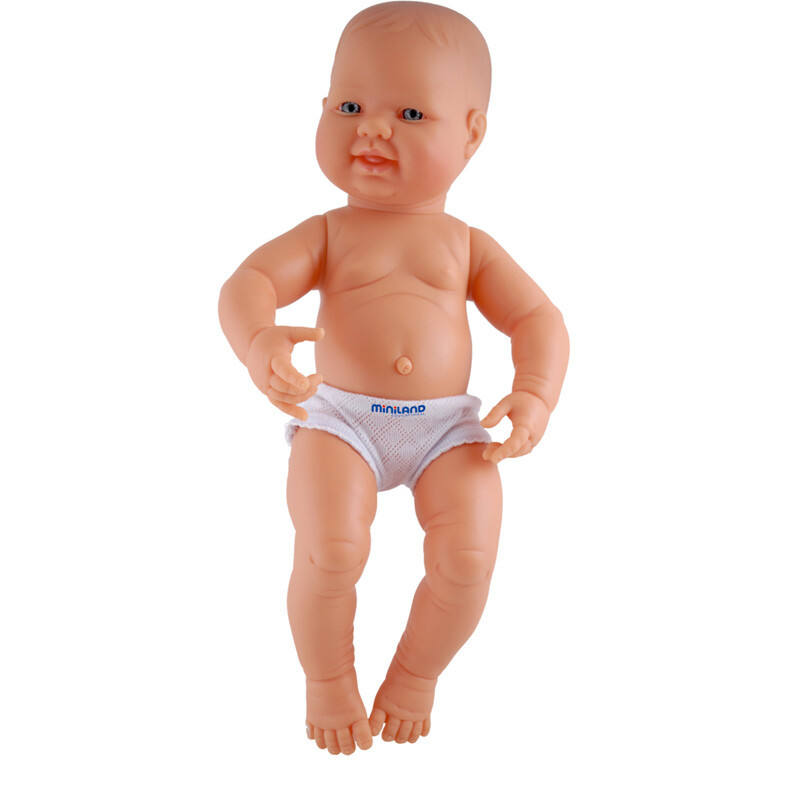 Miniland Educational Anatomically Correct Newborn Doll, 15-3/4