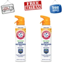 ( 2 PACK ) Arm & Hammer Odor Defense Shoe Refresher Spray 4 oz - FREE SHIPPING
