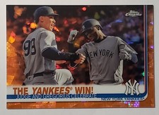 2019 Topps Chrome Sapphire The Yankees Win Judge Didi Orange 16/25