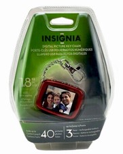 INSIGNIA Digital Picture Key Chain 40 Pictures 1.8" LCD Red New Factory Sealed