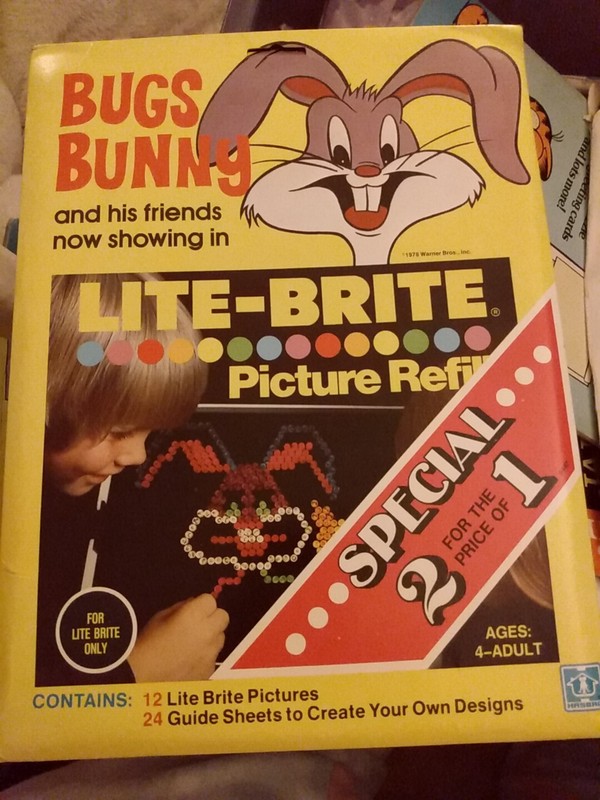 Bugs Bunny Lite Brite Picture Sheets 10 Of 12 + 24 Guide Sheets