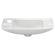 Whitehaus WH1-103L Wall Mounted Bathroom Sink in White