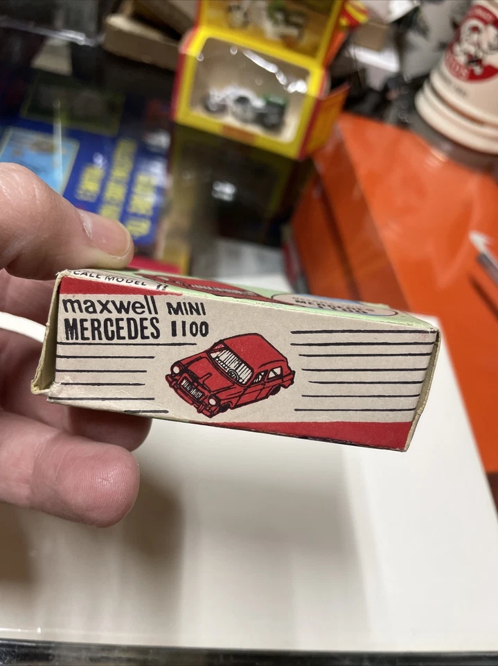 Maxwell Mini Lincoln Continental Police Car Box Only Rare Diecast India READ - Image 2 of 4