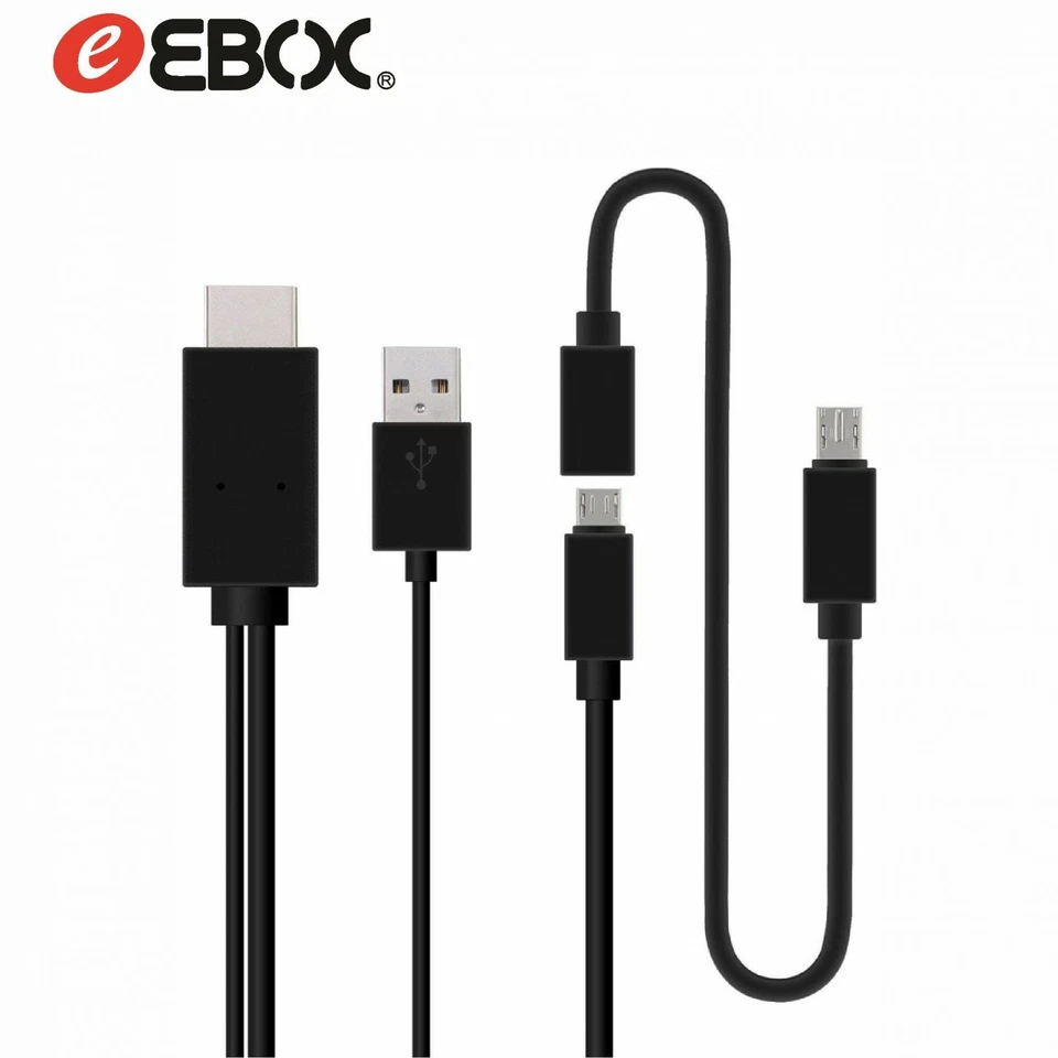 CABLE ADAPTADOR MHL Micro USB a HDMI Macho 8 CANALES AUDIO DIGITAL 5 y 11 pines - Imagen 2 de 4