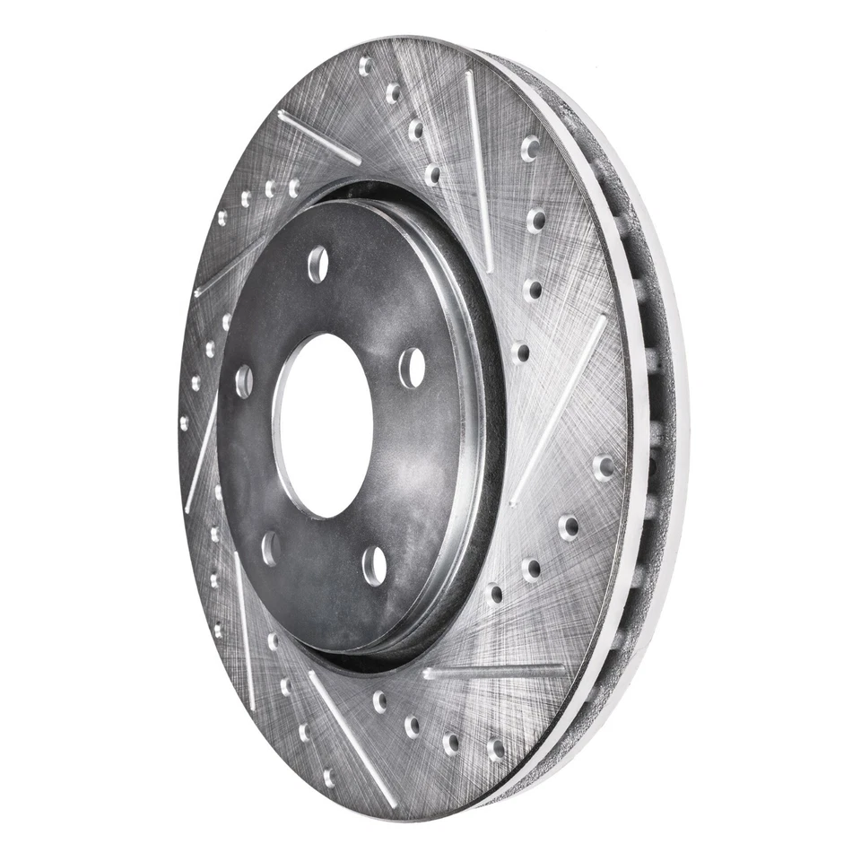 Rotores perforados delanteros para Chrysler Sebring Cirrus Dodge Stratus Plymouth Breeze Foto 4 de 4