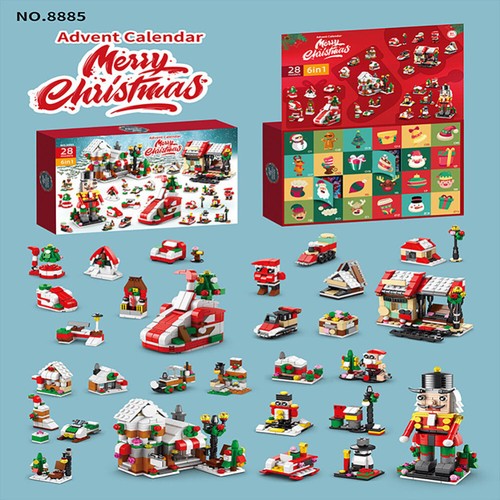 24Days Countdown To Christmas Building Block Toys Xmas Advent Calendar Blind Box - Picture 6 of 15